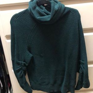 Cabi green cable turtleneck sweater worn once